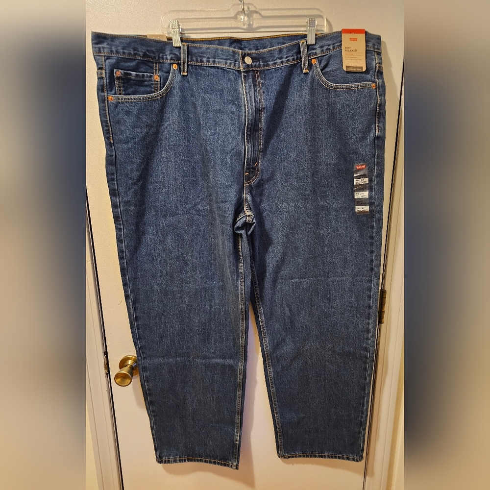 Levi's 550 Jeans Relaxed Fit 100% Cotton Men's‎ Size 50 X 32 NWT